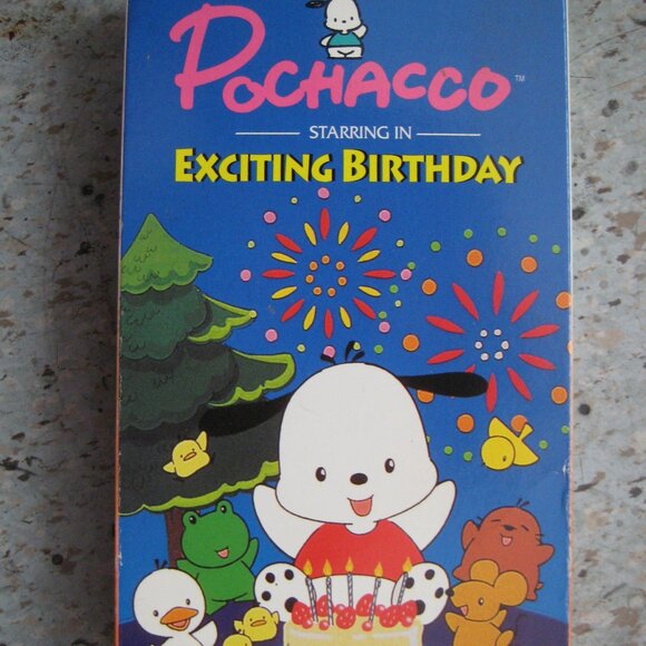Pochacco Exciting Birthday Rare VHS 1995- Vintage